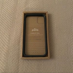 PELA iPhone 11 Clear Case with Black Ridge